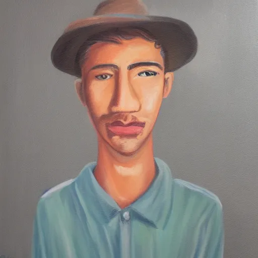 Prompt: painting of a man by Lauren McDonald