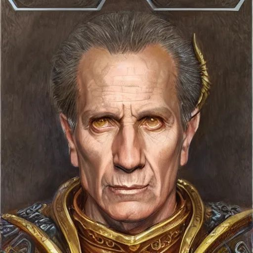 Prompt: Julius Caesar as a fantasy D&D character, portrait art by Donato Giancola and James Gurney, digital art, trending on artstation