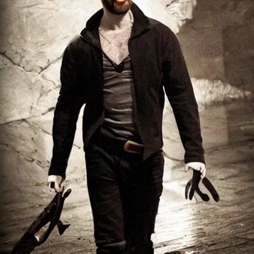 Image similar to chris evans as a vampire