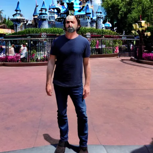 Image similar to andrew lincoln in disneyland