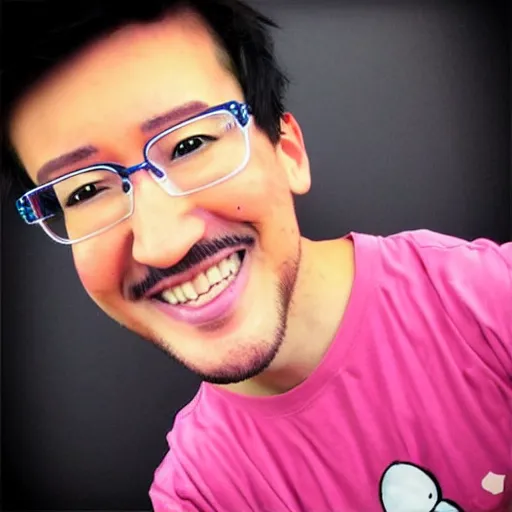 Prompt: Markiplier in a kawaii style,