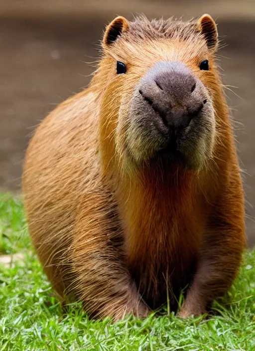 Prompt: hyperrealistic capybara!!!!!!!!! student photo id
