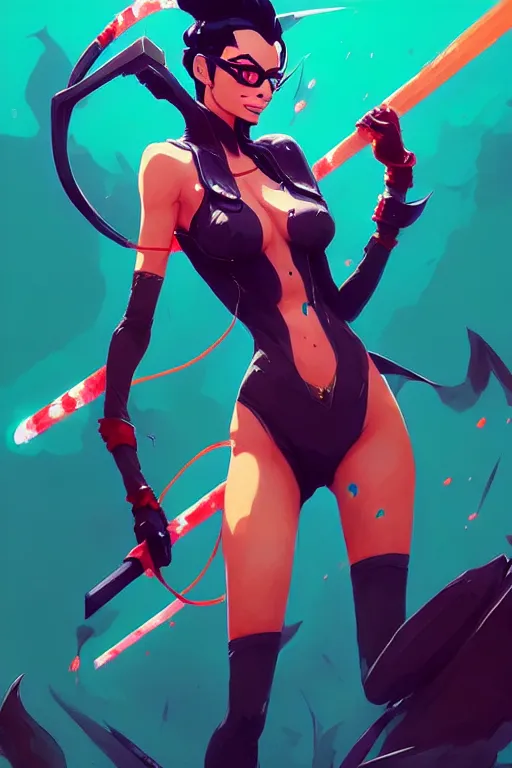 Image similar to a ultradetailed painting of vayne from league of legends by conrad roset, greg rutkowski and makoto shinkai trending on artstation