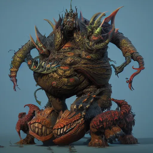 Image similar to The Xanathar, dnd monster, highly detailed, photorealism, substance 3d painter, texturing XYZ, Subsurface scattering, cinematic lighting, Unreal engine 5, octane render, cinema4d, vray, redshift, keyshot, Arnold render, marmoset toolbag,