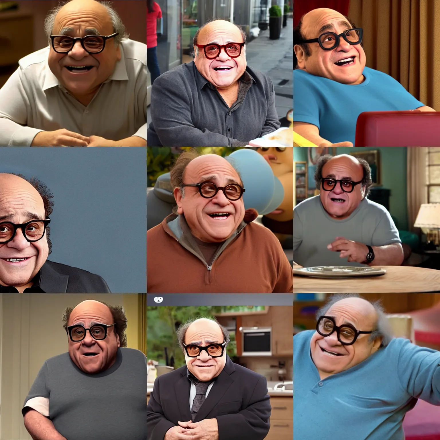 Prompt: a screenshot of danny devito in a pixar movie. 8 k. very detailed