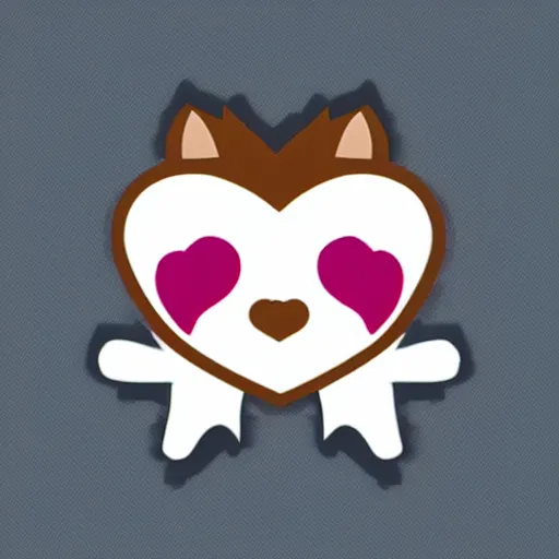 Prompt: twitch emote of a cute hedgehog, heart, love, adorable, cute