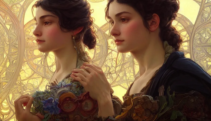 Image similar to perfectly-centered-Portrait of the most beautiful people on the planet, intricate, highly detailed, digital painting, artstation, concept art, smooth, sharp focus, illustration, Unreal Engine 5, 8K, art by artgerm and greg rutkowski and alphonse mucha