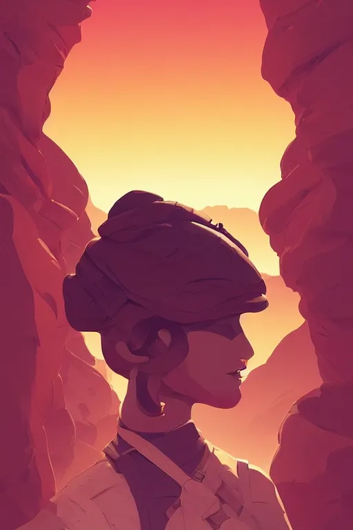 Image similar to desert soldier, smooth face, centered, solid bacgkround, median photoshop filter cutout vector behance, hd by artgerm, jesper ejsing, by rhads, makoto shinkai and lois van baarle, ilya kuvshinov, rossdraws, illustration, art by ilya kuvshinov and gustav klimt