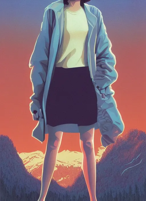 Prompt: Twin Peaks poster artwork by Michael Whelan and Tomer Hanuka, Karol Bak, Rendering of Zendaya!!!!!!!! a high school student, from scene from Twin Peaks, full of details, by Makoto Shinkai and thomas kinkade, Matte painting, trending on artstation and unreal engine