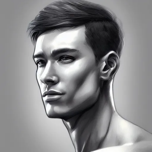 Prompt: male portrait by artgerm