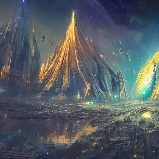 a cosmic city, epic fantasy art, cosmic atmosphere, | Stable Diffusion ...