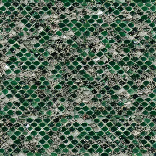 Prompt: Cracked emerald tile texture, unreal engine 5, high definition, repeating