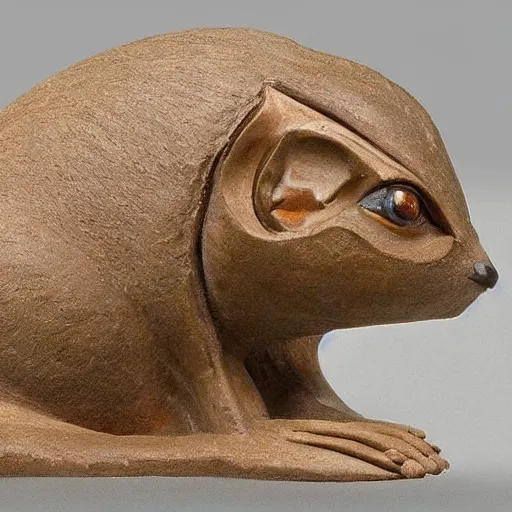Prompt: a hedgehog as the egyptian sphynx statue, hd detailed