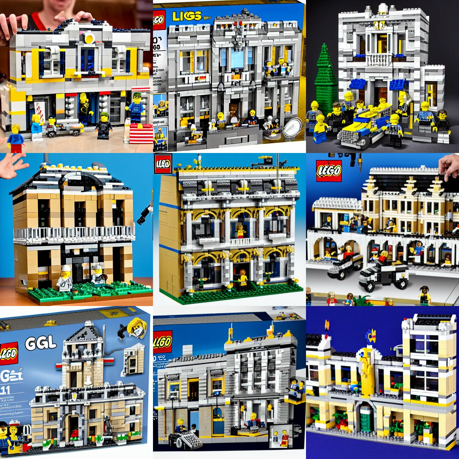 Image similar to mar - a - lago fbi raid lego set