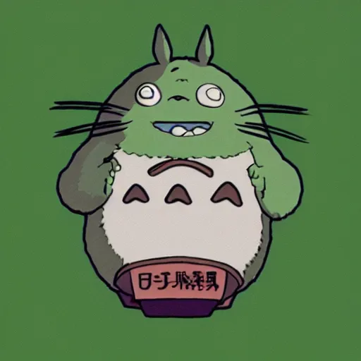 Prompt: shriek in the style of Totoro