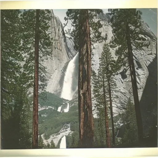 Image similar to yosemite polaroid photograph