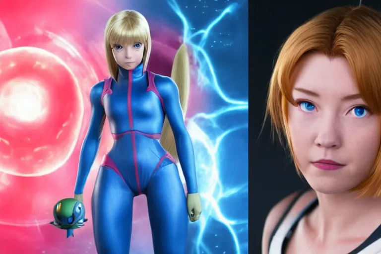 Image similar to samus aran as misty in the new live action pokemon movie