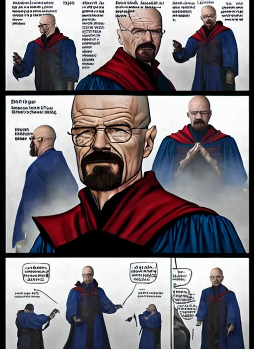 Prompt: walter white as dr strange, realistic, cinematic