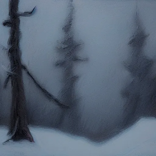 Image similar to mystic winter landscape by rafael albuquerque