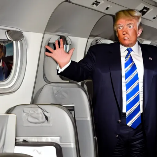 Image similar to donald trump flying a boing 7 3 7