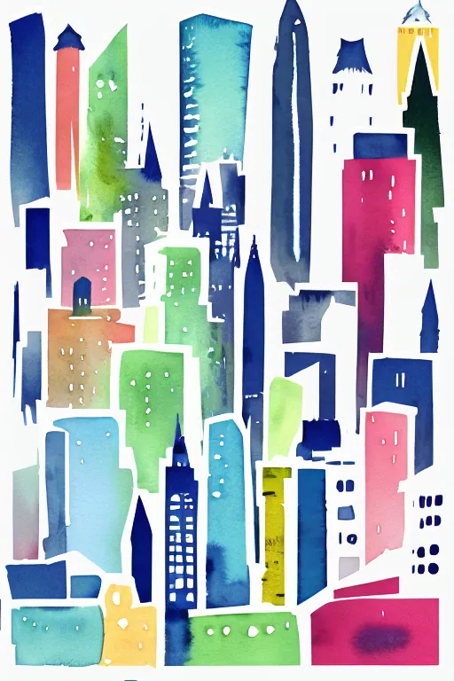 Prompt: minimalist watercolor art of oslo, illustration, vector art