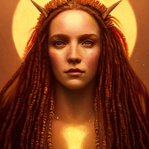 Image similar to majestic gracious regal goddess persephone portrait, ancient greece, elysium, atmospheric lighting, painted, intricate, volumetric lighting, beautiful, rich deep colours masterpiece, golden hour, sharp focus, ultra detailed, by leesha hannigan, ross tran, thierry doizon, kai carpenter, ignacio fernandez rios