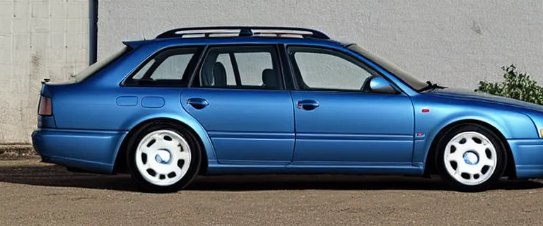 Image similar to Beater Denim Blue Audi A4 B6 Avant (2002) with patina, created by Barclay Shaw