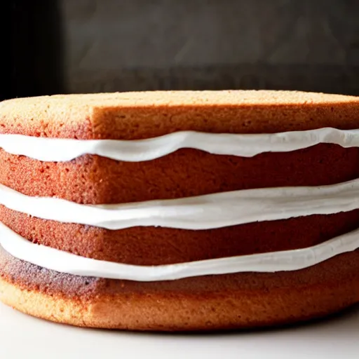 Prompt: a cake sandwich, cookbook photo