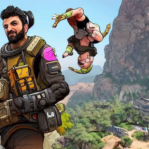 Image similar to ethan klein as the new character added to apex legends