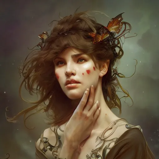 Image similar to realistic illustration, thanks, intricate, elegant, highly detailed, digital painting, artstation, concept art, smooth, sharp focus, illustration, art by artgerm and greg rutkowski and alphonse mucha