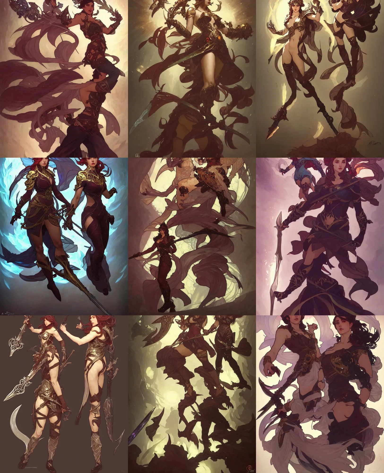 Image similar to a league of legends character concept art!! by artgerm and greg rutkowski and alphonse mucha. in the cartoon style of honor of kings!! full body!! clear portrait of a hero in uniform!! fantasy weapon!! light effect. hyper detailed. glowing lights!! intricate, elegant, digital painting, artstation, smooth, sharp focus