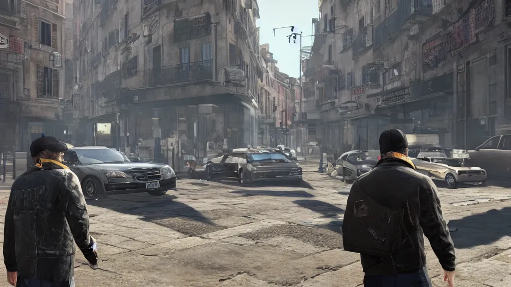 Prompt: Screenshot from Watchdogs in Marseille