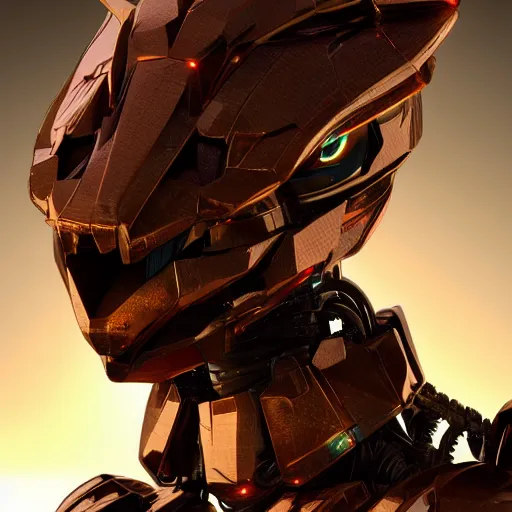 Prompt: a highly detailed close-up bust, of an awe-inspiring beautiful majestic anthropomorphic robotic mecha female dragon, with smooth and streamlined armor, standing and posing elegantly in front of the camera, well detailed head with LED eyes, sharp sleek design, two arms, digital art, artstation, DeviantArt, professional, octane render, sunset lighting