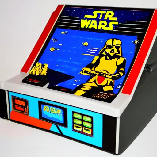 Image similar to 1 9 8 0 s - era tabletop electronic game version of atari's star wars arcade game