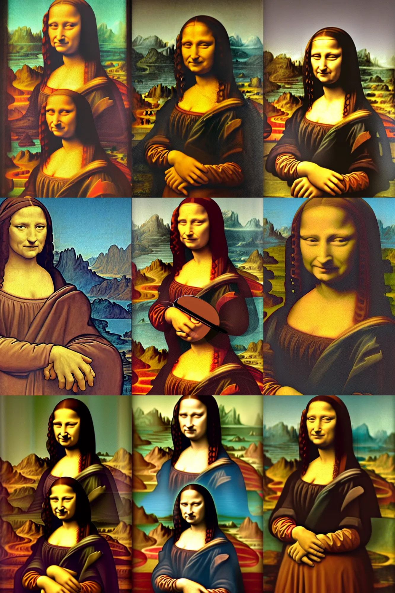 Prompt: Homer Simpson as Mona Lisa