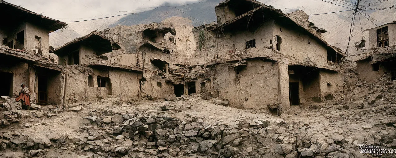 Prompt: osama bin laden's final hideout in abbottabad, pakistan, national geographic, canon 5 0 mm, cinematic lighting, photography, retro, film, kodachrome