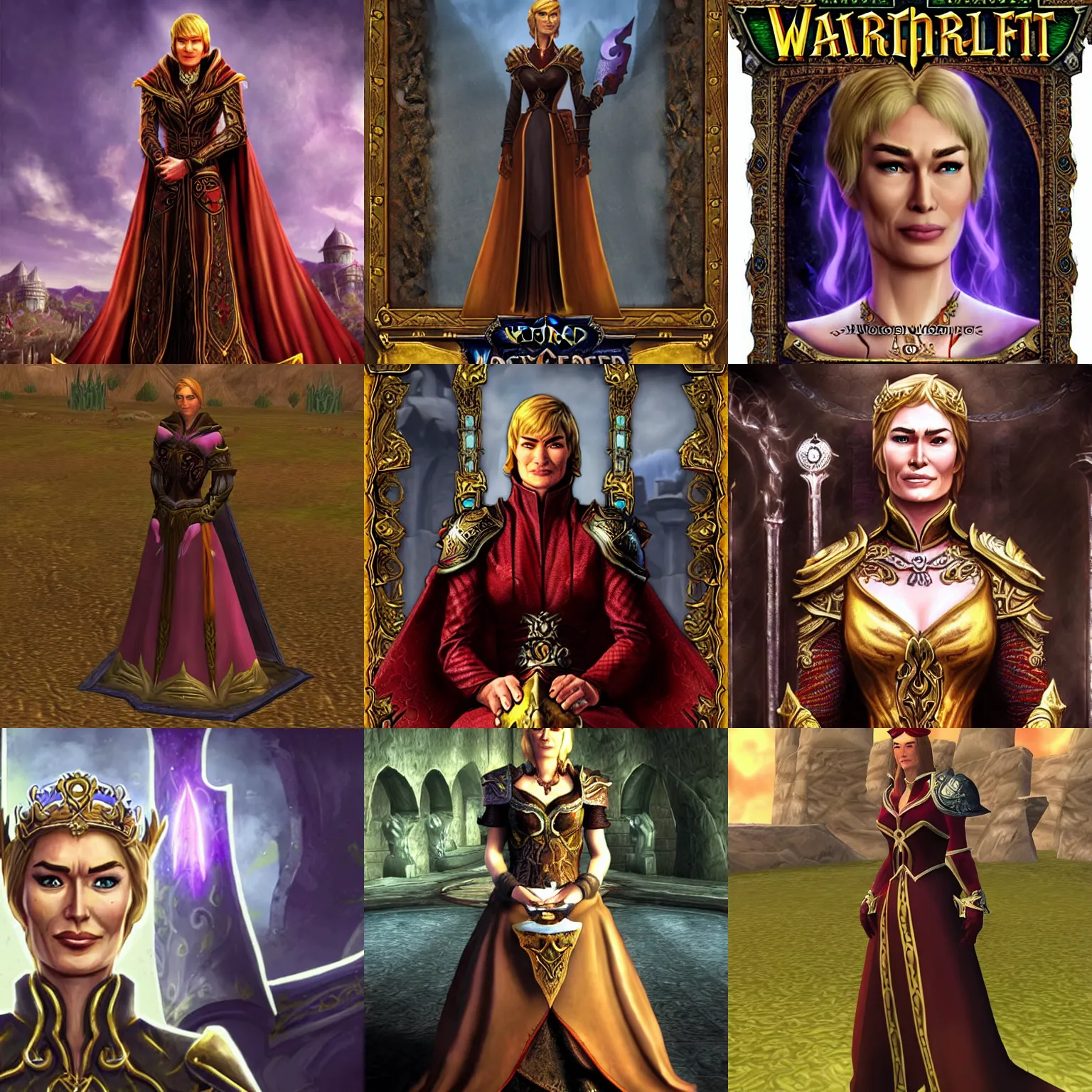 Prompt: cersei lannister in world of warcraft