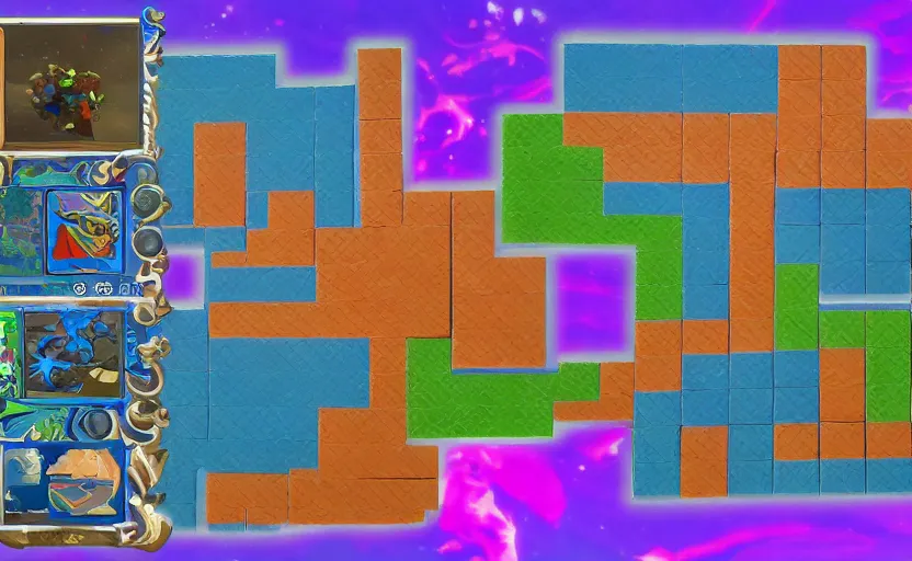 Image similar to Tetris blocks in breath of the wild