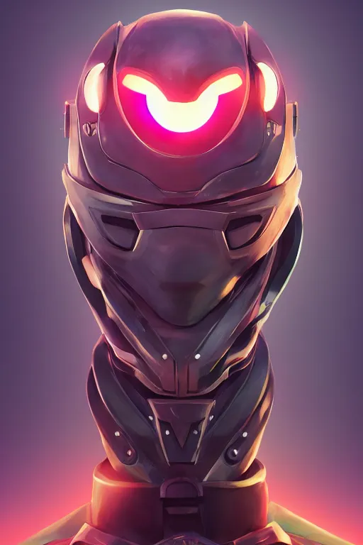 Image similar to epic mask helmet robot ninja portrait stylized as fornite style game design fanart by concept artist gervasio canda, behance hd by jesper ejsing, by rhads, makoto shinkai and lois van baarle, ilya kuvshinov, rossdraws global illumination radiating a glowing aura global illumination ray tracing hdr render in unreal engine 5