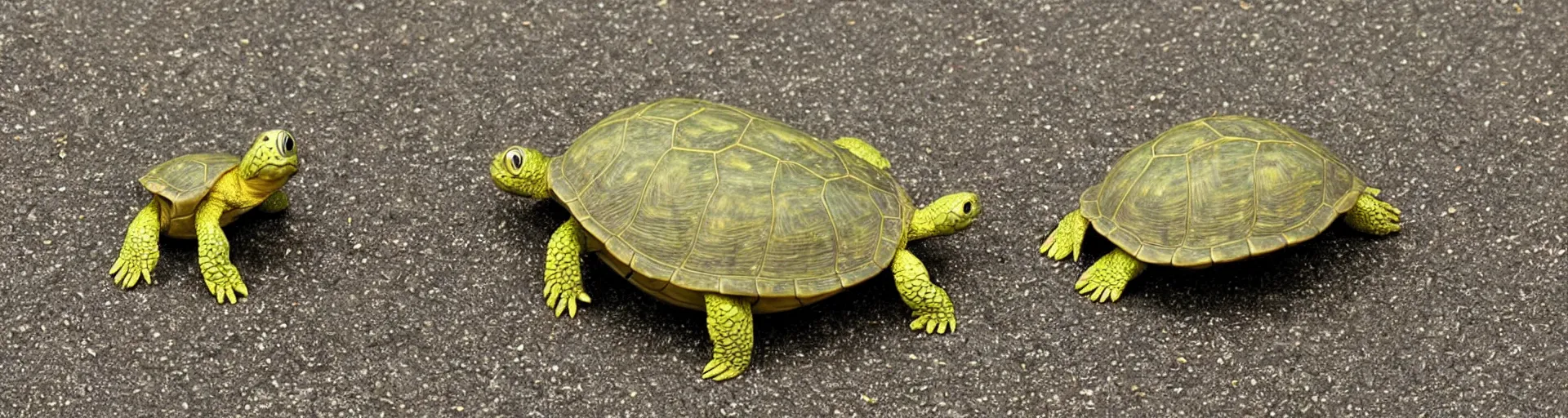 Prompt: a turtle looking like goldorak