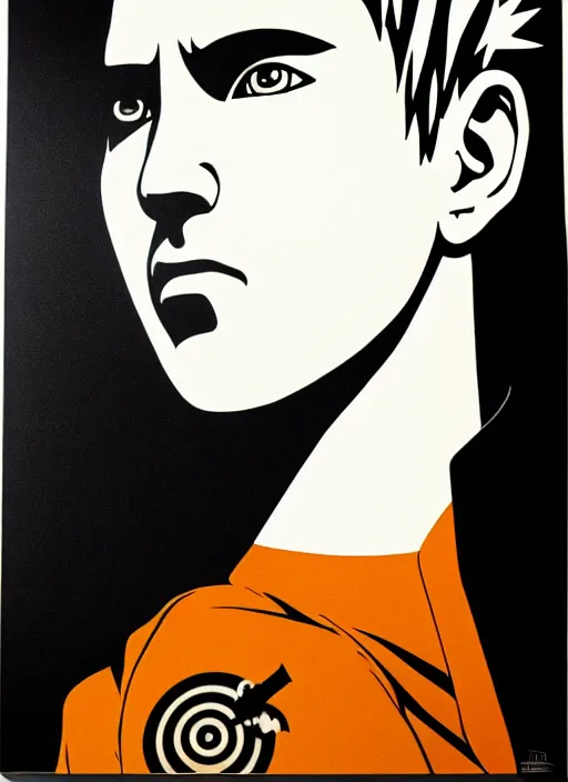 Image similar to Sideview Portrait of naruto Shepard Fairey