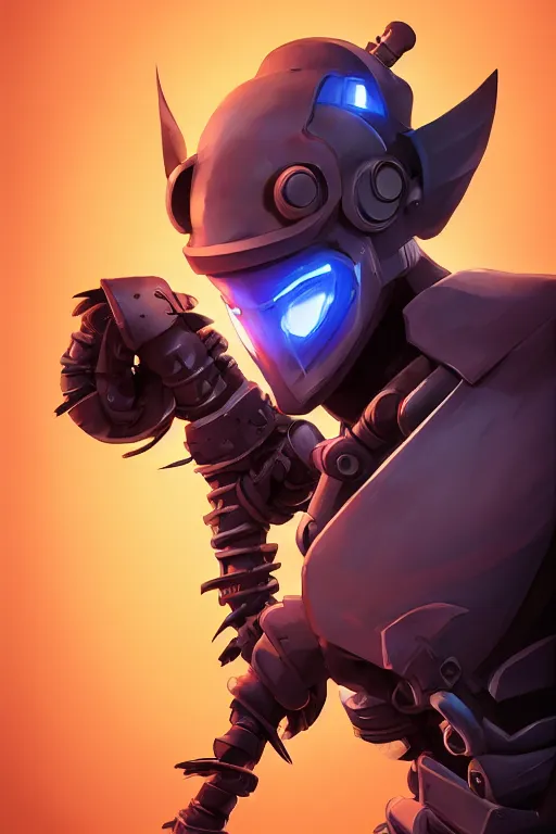 Image similar to epic mask helmet robot ninja portrait stylized as fornite style game design fanart by concept artist gervasio canda, behance hd by jesper ejsing, by rhads, makoto shinkai and lois van baarle, ilya kuvshinov, rossdraws global illumination radiating a glowing aura global illumination ray tracing hdr render in unreal engine 5