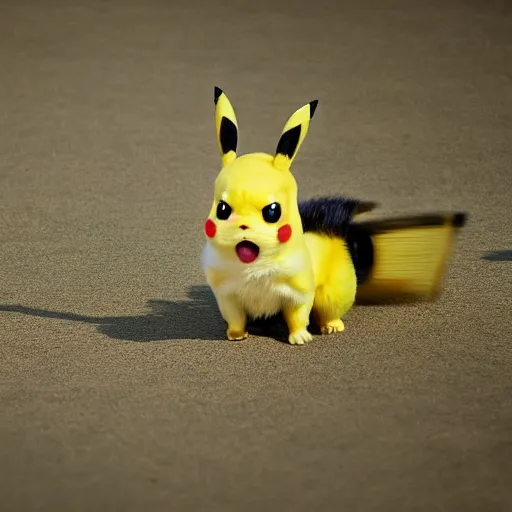 Image similar to real life pikachu, professional photography, national geographic