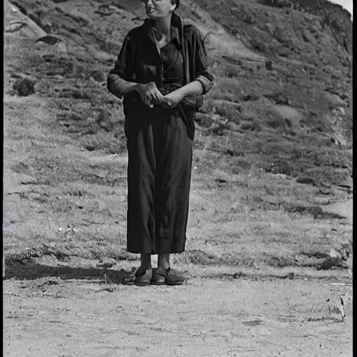 Prompt: a portrait of a character in a scenic environment by Dorothea Lange