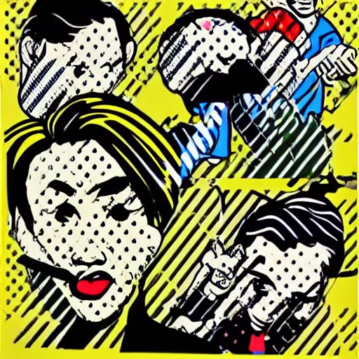 Image similar to Vietnamese wilderness pop art by Roy Lichtenstein