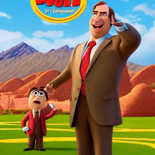 Prompt: Saul Goodman as seen in Disney’s Pixar UP (2009)