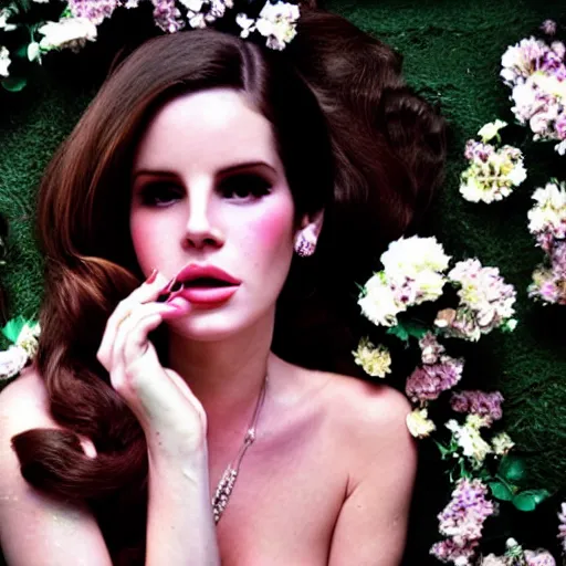 Image similar to lana del rey by david lachapelle