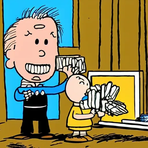 Prompt: Clint Eastwood screaming at peanuts realism