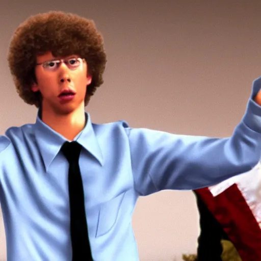 Image similar to napoleon dynamite is elected president of the united states, 4k, realism