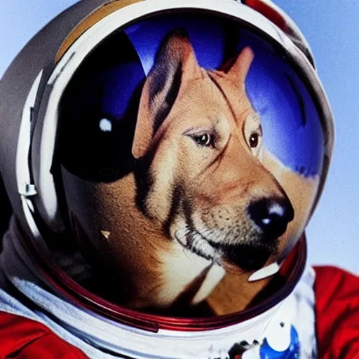 Image similar to neil armstrong as a dog